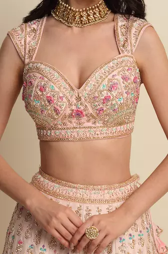 Pink Bridal Lehenga Set