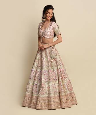 Pink Bridal Lehenga Set 1