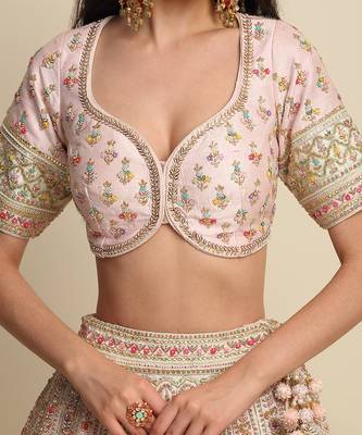 Pink Bridal Lehenga Set 4