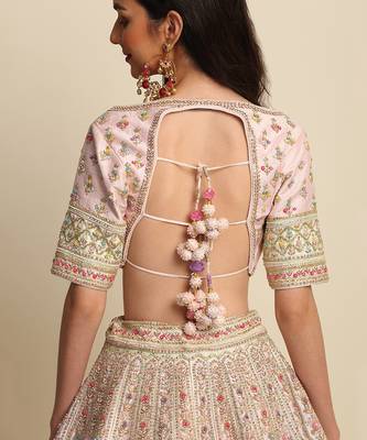 Pink Bridal Lehenga Set 5