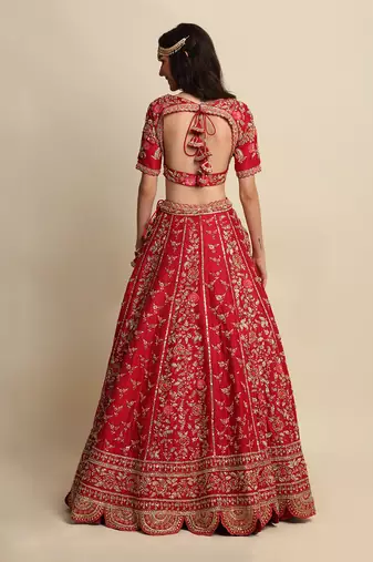 Maroon Bridal Lehenga Set