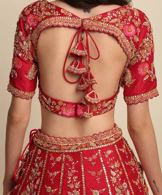 Maroon Bridal Lehenga Set 7