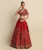 Red Bridal Lehenga Set
