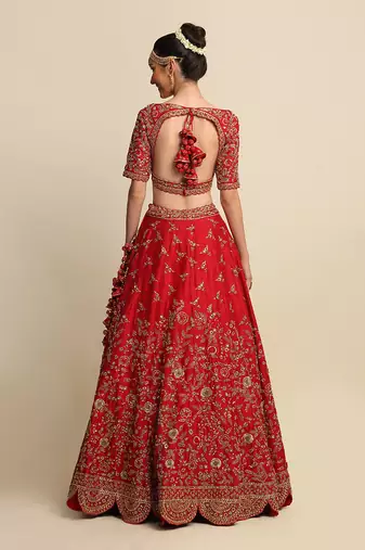 Red Bridal Lehenga Set