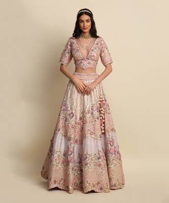 Pink Bridal Lehenga Set 1
