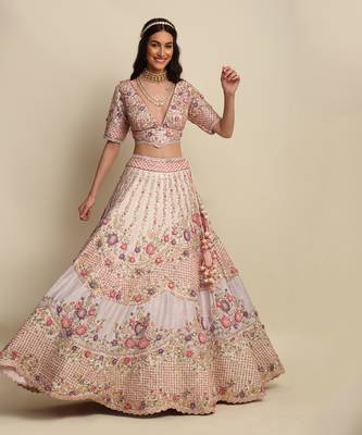 Pink Bridal Lehenga Set 3