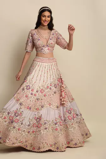 Pink Bridal Lehenga Set