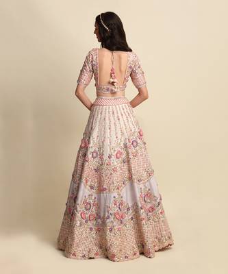 Pink Bridal Lehenga Set 4
