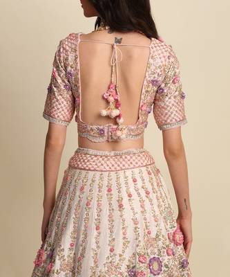Pink Bridal Lehenga Set 6