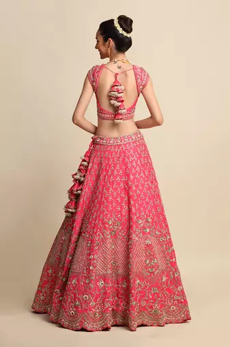 Pink Bridal Lehenga Set