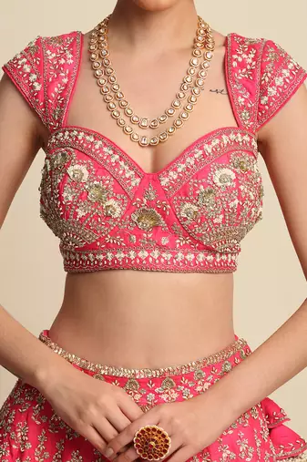 Pink Bridal Lehenga Set