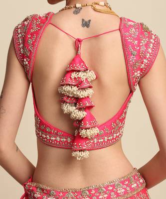 Pink Bridal Lehenga Set 6