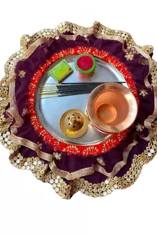 Pooja thali wine