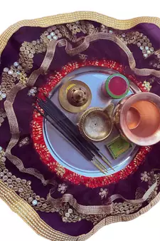 Pooja thali wine