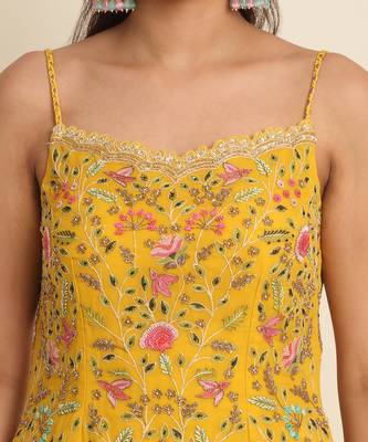 Yellow Sharara Set 4