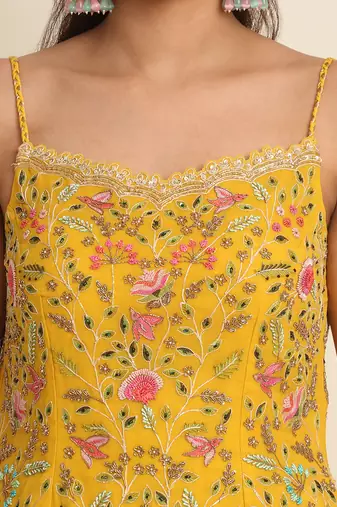 Yellow Sharara Set