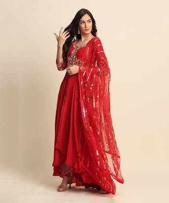 Red Sharara Set 1