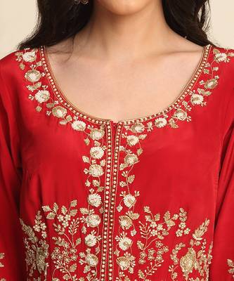 Red Sharara Set 4