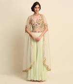 Mint Green Sharara Set