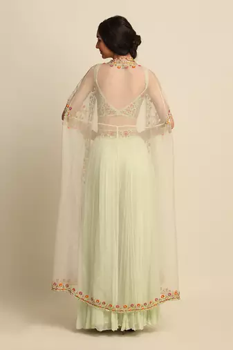 Mint Green Sharara Set