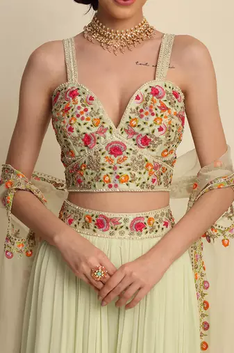 Mint Green Sharara Set