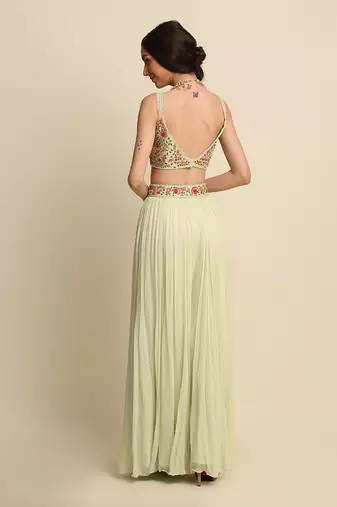 Mint Green Sharara Set