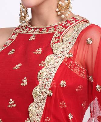 Red Sharara Set 5