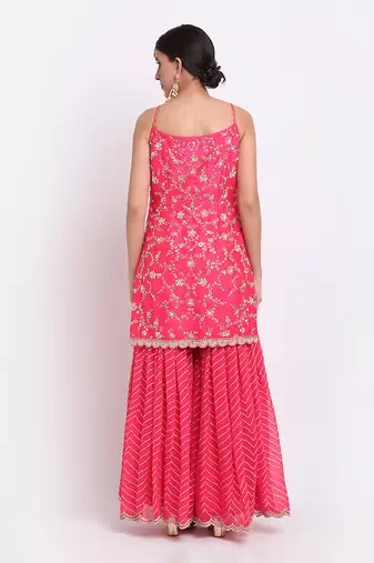 Fuchisa Sharara Set