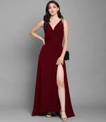 ROSEY MAROON FASHION GOWN