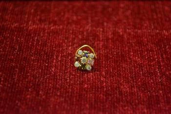 Multicolor diamond nosering or Nose pin 2