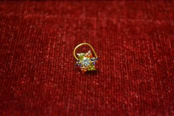 Multicolor diamond nosering or Nose pin 2