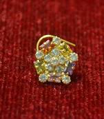 Multicolor diamond nosering or Nose pin