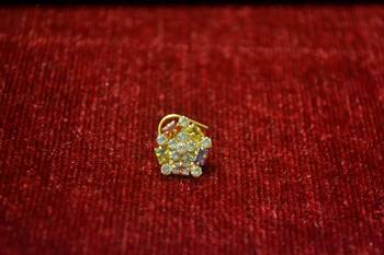 Multicolor diamond nosering or Nose pin 2
