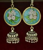 Silver jhumkas
