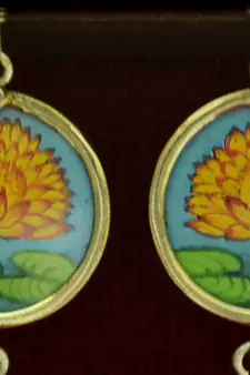 Silver jhumkas