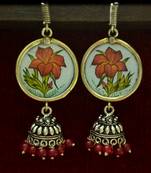 Silver jhumkas