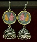 Silver jhumkas