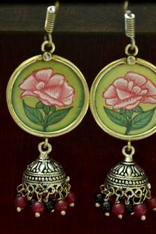 Silver jhumkas