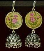 Silver jhumkas