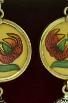 Silver jhumkas