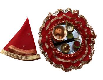 Pooja thali Red 1