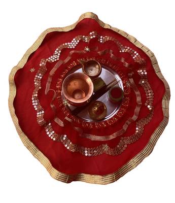 Pooja thali Red 2