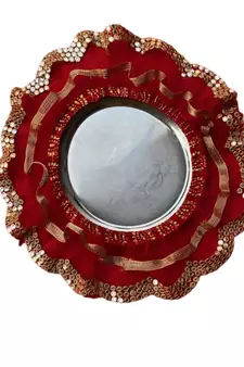Pooja thali Red