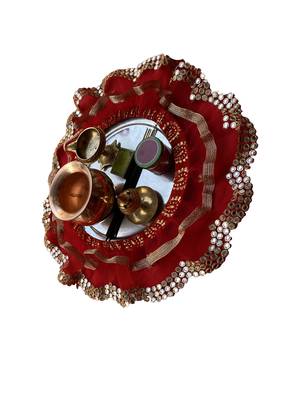 Pooja thali Red 4