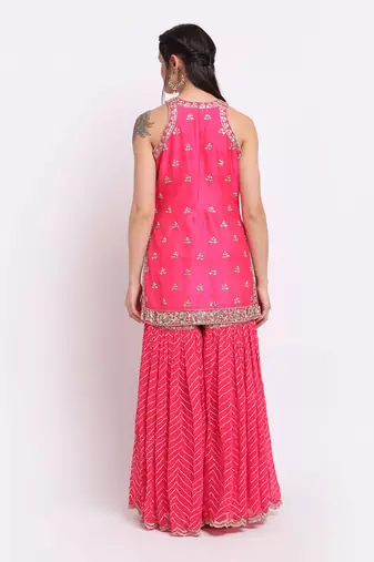 Fuchisa Sharara Set