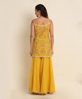 Yellow Sharara Set 3