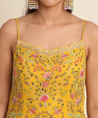 Yellow Sharara Set 4