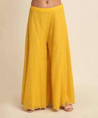 Yellow Sharara Set 5