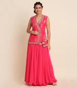 Fuchisa Kurta Lehenga Set