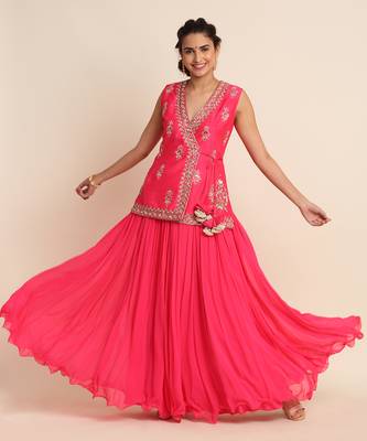 Fuchisa Kurta Lehenga Set 3